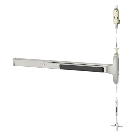 Sargent Grade 1 Concealed Vertical Rod Exit Device, Narrow Stile Pushpad, 48-in Device, 120-in Door Height,  16-AD8410G RHR 32D